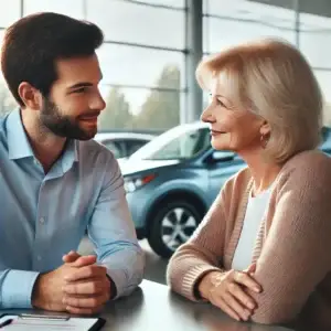 middle-aged-car-salesman-with-a-friendly-no-pressure-approach-sits-across-from-Linda-