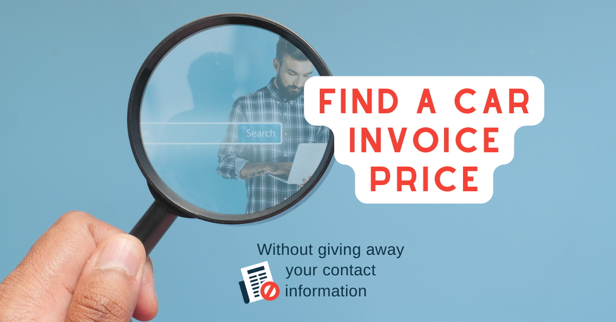 Find a car invoice price