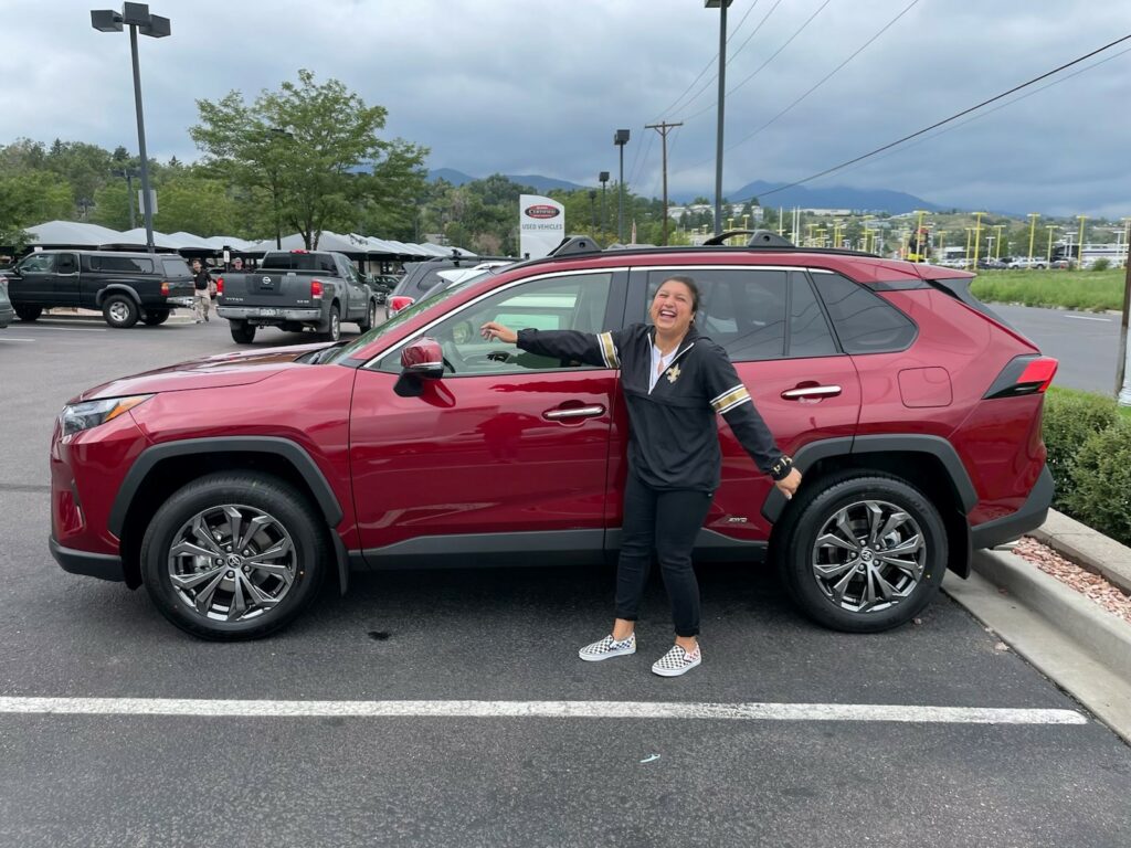 red touring suv